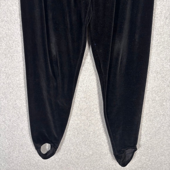 Vintage Velvet Pleated Stirrup Pants Medium Velour Equestrian Riding USA **** - Picture 5 of 13